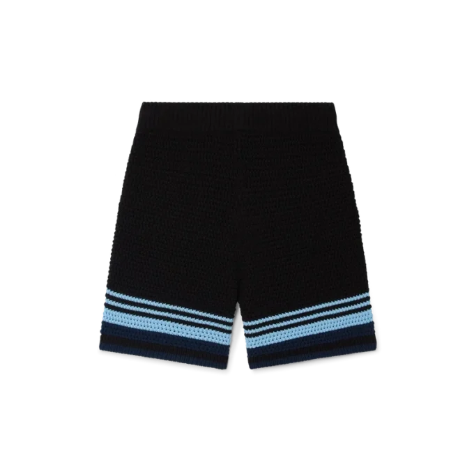 Tennis-Shorts aus Baumwoll-Häkelstoff