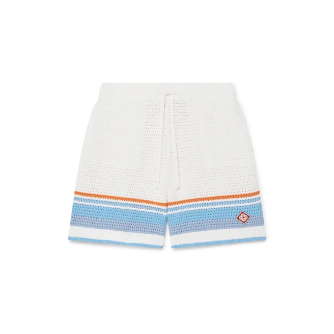 Tennis-Shorts aus gehäkelter Baumwolle