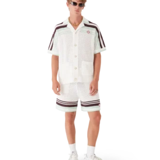 Tennis-Shorts aus gehäkelter Baumwolle