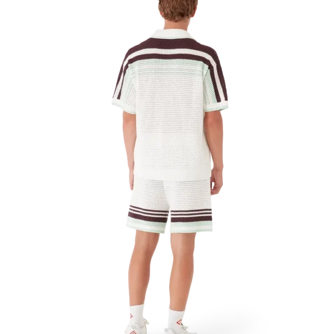 Tennis-Shorts aus gehäkelter Baumwolle