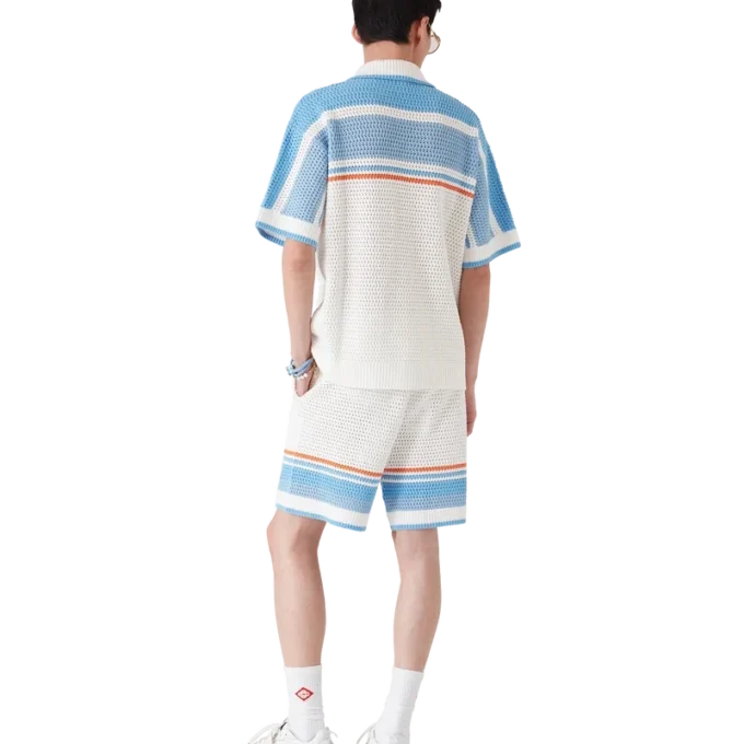 Tennis-Shorts aus gehäkelter Baumwolle