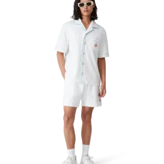 Tennisstripe-Frottee-Shorts