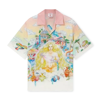 The Road to Knowledge Kurzarm-Seidenhemd