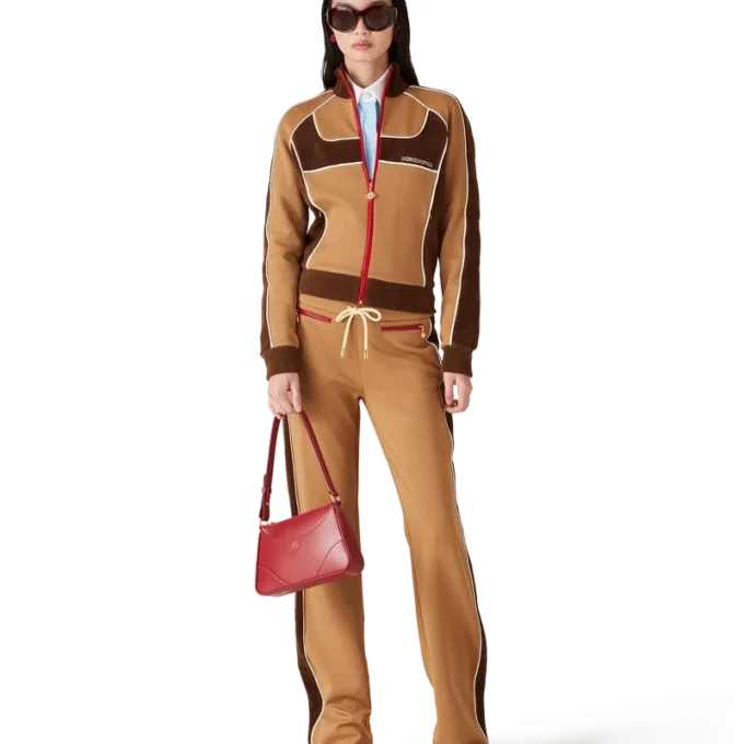 Trainingshose mit Chenille-Einsätzen