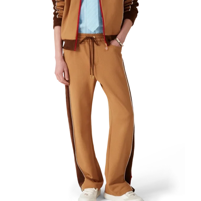 Trainingshose mit Chenille-Einsätzen