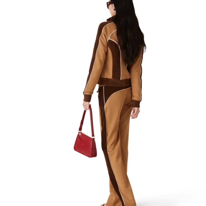 Trainingshose mit Chenille-Einsätzen