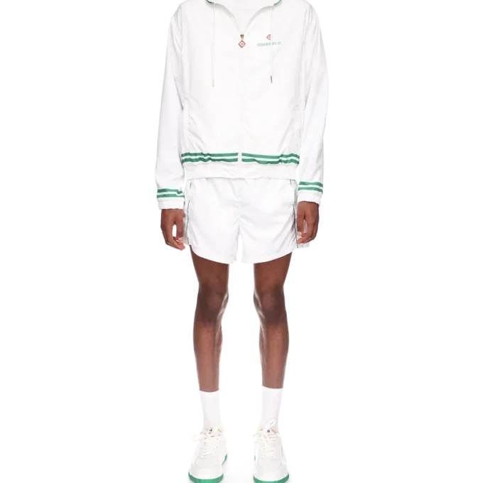 Trainingsjacke mit Laserdetails Trainingsjacke mit Laserdetails