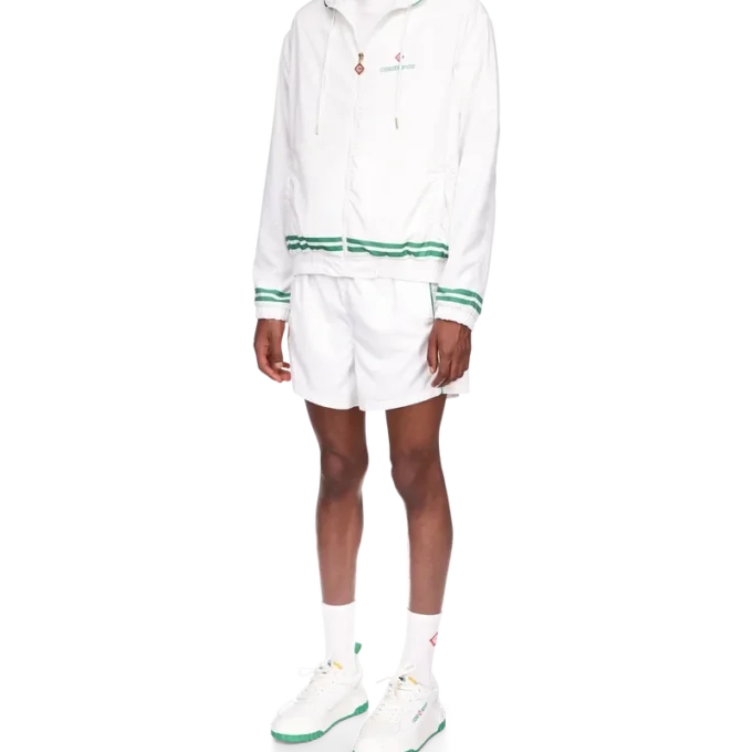 Trainingsjacke mit Laserdetails Trainingsjacke mit Laserdetails