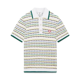 Tuck Stitch Kurzarm-Poloshirt