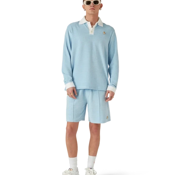 Velours-Streifen-Shorts