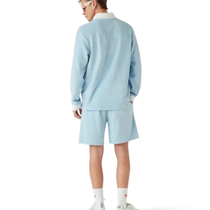 Velours-Streifen-Shorts