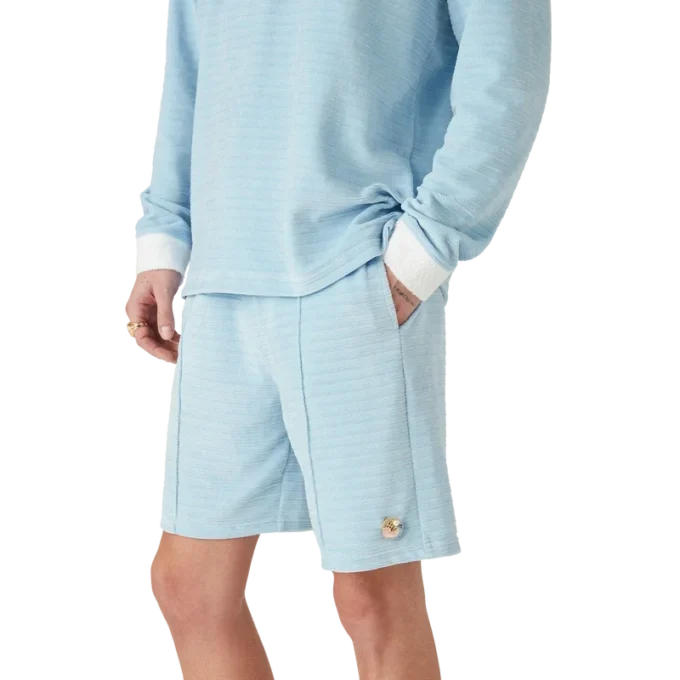 Velours-Streifen-Shorts