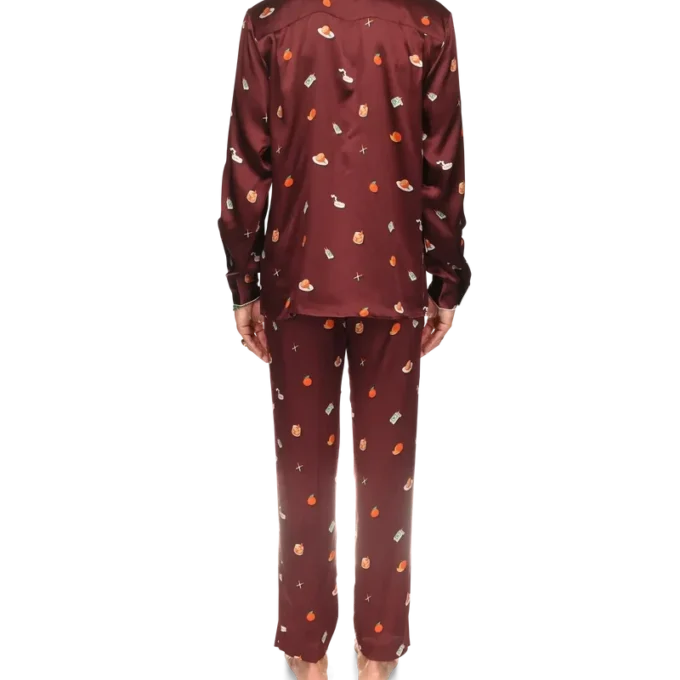 Vices Seidensatin-Pyjama-Hemd