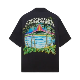 Volcano Kurzarm-Jacquard-Klassiker-Shirt