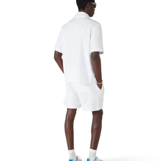 Weiße Frottee-Shorts Weiße Frottee-Shorts