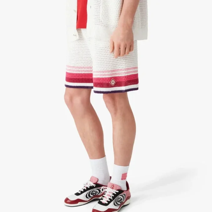 Weiße Häkel-Shorts Weiße Häkel-Shorts