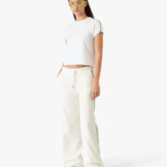 Weißes Laurel-T-Shirt mit kurzen Ärmeln