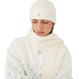 Wollmütze mit Rippmuster